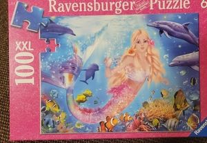 Ravensburger Puzzle 100 pieces XXL Mermaid Ocean Life, Excellent condition
